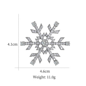 Snowflake Brooch Pins for Women Dress Coat Jewelry