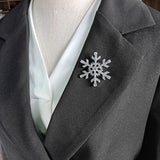 Snowflake Brooch Pins for Women Dress Coat Jewelry