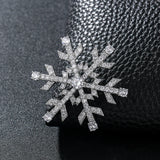 Snowflake Brooch Pins for Women Dress Coat Jewelry