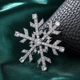 Snowflake Brooch Pins for Women Dress Coat Jewelry