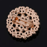 Baiduqiandu Crystal Flower Brooches for Wedding
