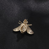 Baiduqiandu Plated Bee Brooch With Pearl High Insect Brooches Pins