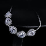 Baiduqiandu Heart CZ Adjustable Bracelet for Women