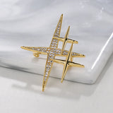 Baiduqiandu CZ Airplane Brooches Pins 3pcs