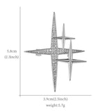 Baiduqiandu CZ Airplane Brooches Pins 3pcs