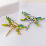 Zircon Dragonfly Brooch Insect Office Party Hijab Jewelry