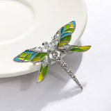 Zircon Dragonfly Brooch Insect Office Party Hijab Jewelry