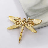 Zircon Dragonfly Brooch Insect Office Party Hijab Jewelry