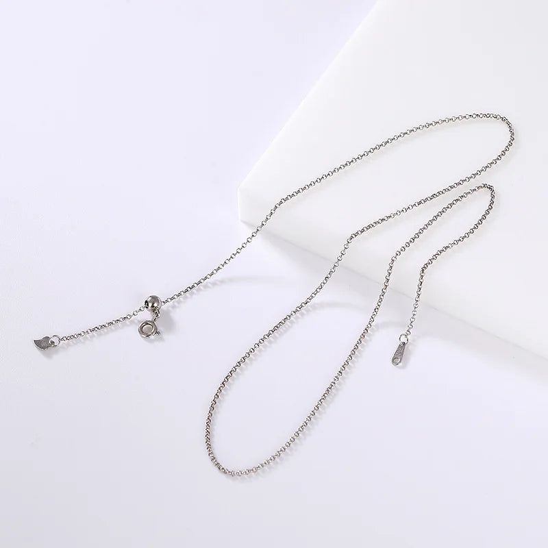 Baifuming s925 Sterling Silver O-Ring Necklace Choker