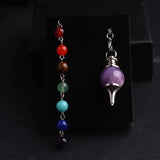 7 Chakra Necklace Pendants Natural Stone Yoga Crystal Amethysts Charm