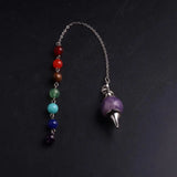 7 Chakra Necklace Pendants Natural Stone Yoga Crystal Amethysts Charm