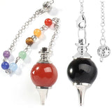 7 Chakra Reiki Healing Crystal Pendulum Charm Pendant