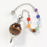 7 Chakra Reiki Healing Crystal Pendulum Charm Pendant