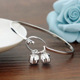 925 Sterling Silver Ball Charm Bracelet for Women