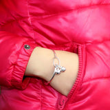 925 Sterling Silver Ball Charm Bracelet for Women