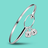 925 Sterling Silver Ball Charm Bracelet for Women