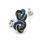 Ball Double Side Knot Cufflinks Copper Material Cuff Links