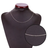 Ball Necklace Chain Silver Plated 18 Inch Dainty Jewelry
