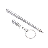 Metal Keychain Pen Telescopes Stainless Steel Key Ring Tool