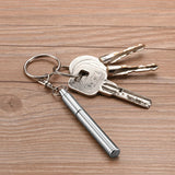 Metal Keychain Pen Telescopes Stainless Steel Key Ring Tool