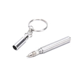 Metal Keychain Pen Telescopes Stainless Steel Key Ring Tool