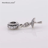 925 Silver Ballet Girl Dangle Charm Bead for Bracelets
