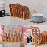 Bamboo Cup Bowl Plate Storage Rack - Creative Drain Cup Rack