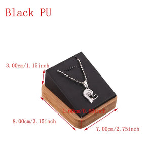 Bamboo Base Necklace Holder Jewelry Display Stand Pendant Display