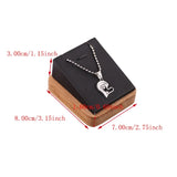 Bamboo Base Necklace Holder Jewelry Display Stand Pendant Display