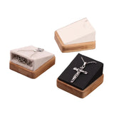 Bamboo Base Necklace Holder Jewelry Display Stand Pendant Display
