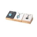 Bamboo Base Necklace Holder Jewelry Display Stand Pendant Display