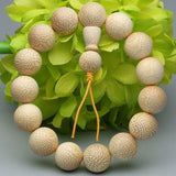 Bamboo Bead Fish Roe Pattern Bracelet