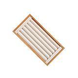 Bamboo Beige Ring Display Stand Tray Organizer Storage for Drawer