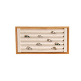 Bamboo Beige Ring Display Stand Tray Organizer Storage for Drawer