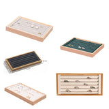 Bamboo Beige Ring Display Stand Tray Organizer Storage for Drawer
