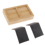Bamboo Compartment Box Earrings Display Tray