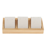 Bamboo Compartment Box Earrings Display Tray