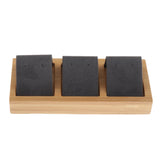 Bamboo Compartment Box Earrings Display Tray