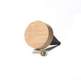 Bamboo Dark Grey Velvet Fingertip Ring Display Case