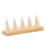 Bamboo Ring Display Stand Holder Organizer