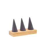 Bamboo Ring Display Stand Holder Organizer
