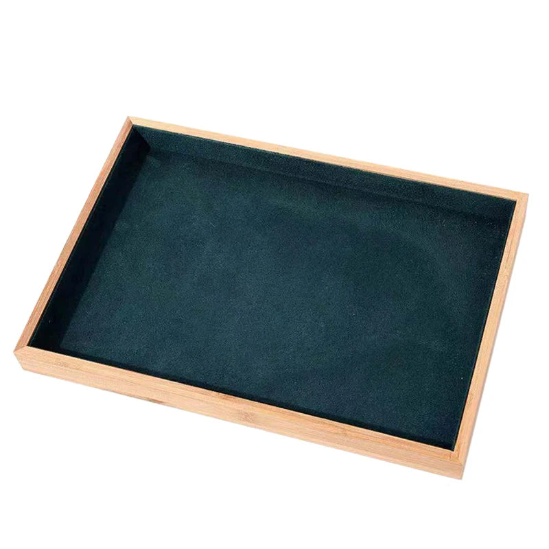 Green Velvet Jewelry Display Tray for Drawer