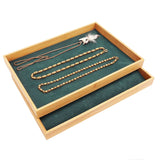 Green Velvet Jewelry Display Tray for Drawer