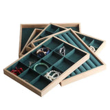 Green Velvet Jewelry Display Tray for Drawer