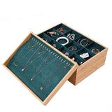 Green Velvet Jewelry Display Tray for Drawer