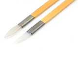 Bamboo Handle Agate Polishing Calender Pen