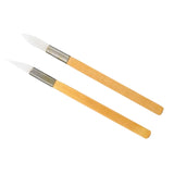 Bamboo Handle Agate Polishing Calender Pen