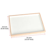 Bamboo Suede Jewelry Storage Tray Organizer