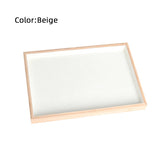 Bamboo Suede Jewelry Storage Tray Organizer