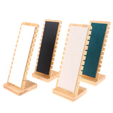 Bamboo Necklace Display Stand Wooden Easel Holder
